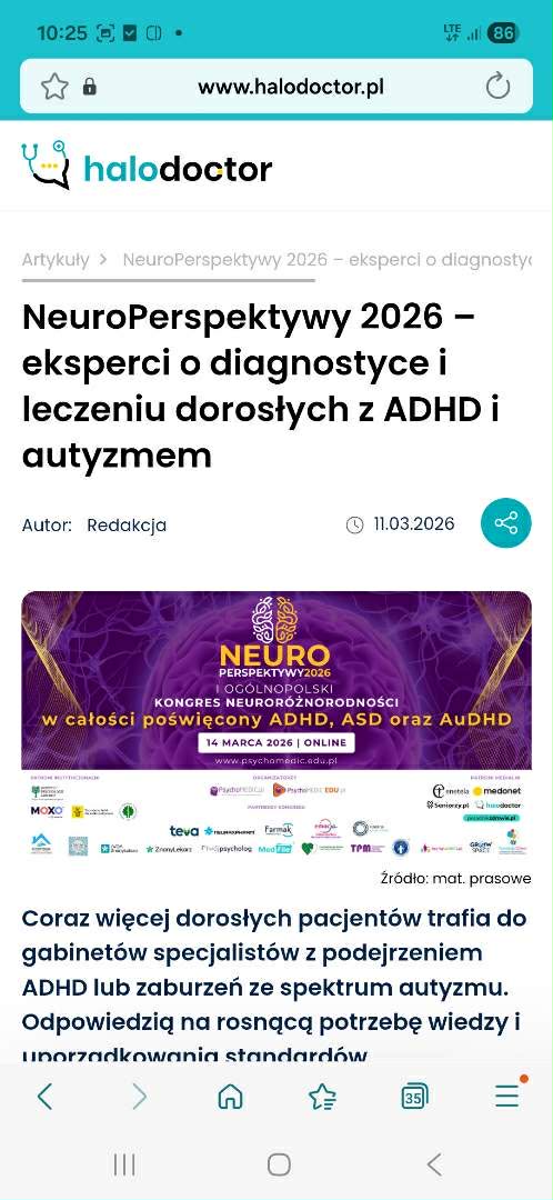 Halodoctor – artykuł o NeuroPerspektywy 2026