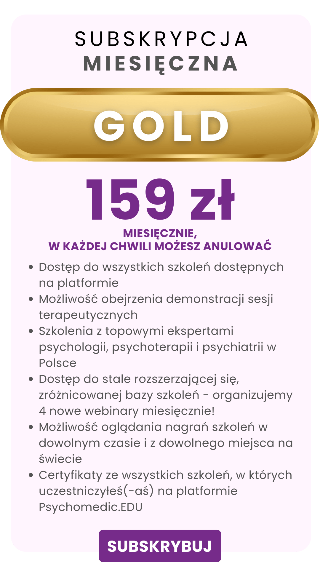 Subskrypcja miesięczna